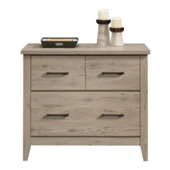 Sauder Summit Station 34"W Lateral 1-Drawer File Cabinet, Laurel Oak