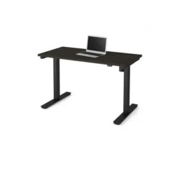 Bestar 24" X 48" Electric Height Adjustable Table In Deep Gray
