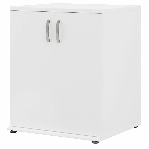 Bush Business Furniture Universal Floor Storage Cabinet With Doors And Shelves In White 1 Bush Business Furniture Universal Floor Storage Cabinet With Doors And Shelves In White