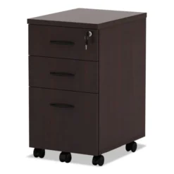 Alera Valencia Series Mobile Pedestal File, Left/Right, 3-Drawers: Box/Box/File, Legal/Letter, Mahogany, 15.88 X 20.5 X 28.38 -office furniture sale 6cb9f3ea80e8770e70cef627ab44160274