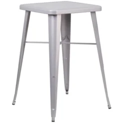 Flash Furniture Square Metal Bar Height Table