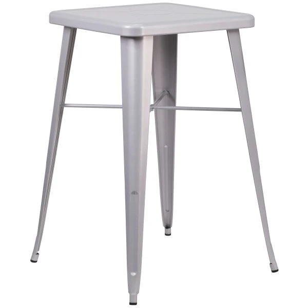 Flash Furniture Square Metal Bar Height Table 1 Flash Furniture Square Metal Bar Height Table