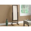 Monarch Specialties Mirror, Full Length, Standing, Floor, 60" Rectangular, Dressing, Bedroom, Brown Wood, Contemporary, Modern