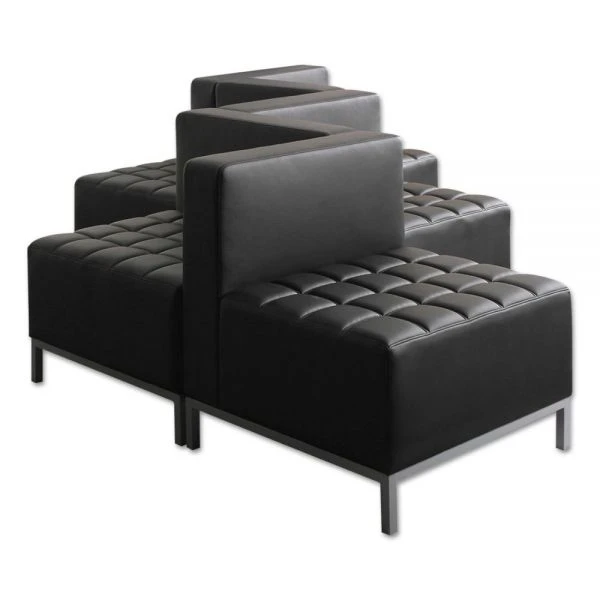 Alera QUB Series Corner Sectional, 26.38w X 26.38d X 30.5h, Black 8 Alera QUB Series Corner Sectional, 26.38w X 26.38d X 30.5h, Black - Image 8