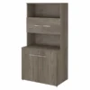 Bush Business Furniture Office 500 36W Tall Storage Cabinet With Doors And Shelves In Modern Hickory