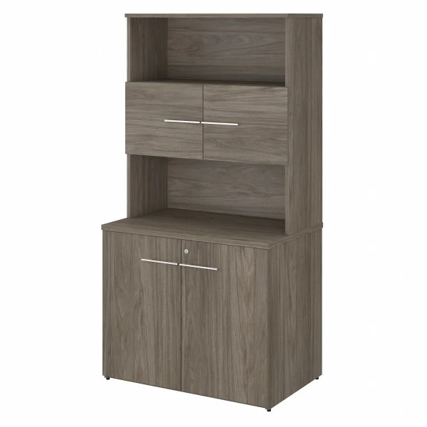 Bush Business Furniture Office 500 36W Tall Storage Cabinet With Doors And Shelves In Modern Hickory 1 Bush Business Furniture Office 500 36W Tall Storage Cabinet With Doors And Shelves In Modern Hickory