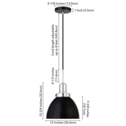 Madison 12" Wide Pendant With Metal Shade In Blackened Bronze/Polished Nickel/Blackened Bronze 10 Madison 12" Wide Pendant With Metal Shade In Blackened Bronze/Polished Nickel/Blackened Bronze -office furniture sale 6d1d596d0a0e924ac39c28843c4e8be7a7