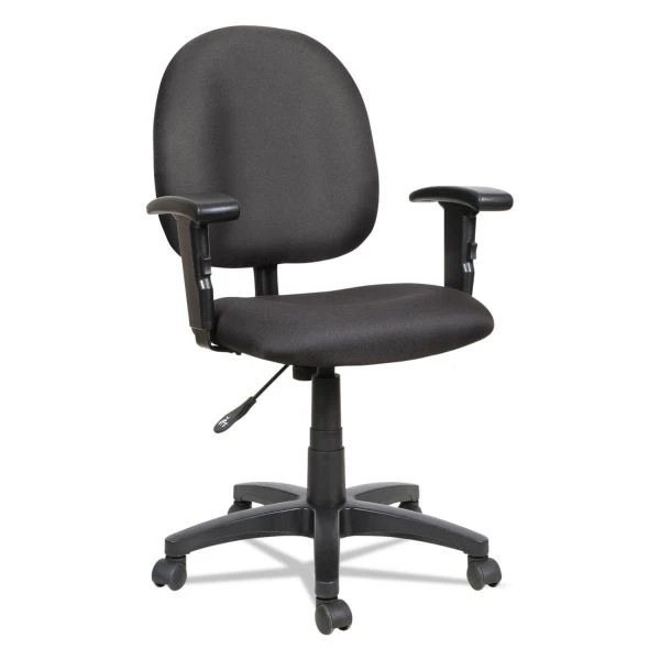Alera Essentia Series Swivel Task Chair With Adjustable Arms, Supports Up To 250 Lbs., Black Seat/Black Back, Black Base 10 Alera Essentia Series Swivel Task Chair With Adjustable Arms, Supports Up To 250 Lbs., Black Seat/Black Back, Black Base - Image 10