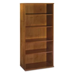 Bush Business Furniture Series C: Natural Cherry 36W 5-Shelf Bookcase