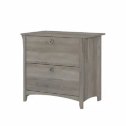 Bush Furniture Salinas 2 Drawer Lateral File Cabinet In Driftwood Gray