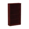Alera Valencia Series Bookcase, Four-Shelf, 31.75w X 14d X 54.88h, Mahogany
