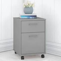 Bush Furniture Key West 2 Drawer Mobile File Cabinet In Cape Cod Gray -office furniture sale 6f975afcd4b239e4ca10ee5e93531943d9