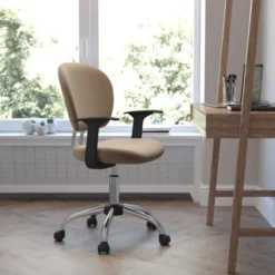 Flash Furniture Mid-Back Mesh Task Chair With Arms