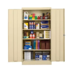 Alera Assembled 72" High Heavy-Duty Welded Storage Cabinet, Four Adjustable Shelves, 36w X 18d, Putty 8 Alera Assembled 72" High Heavy-Duty Welded Storage Cabinet, Four Adjustable Shelves, 36w X 18d, Putty -office furniture sale 6fe885d602df908be3cfed1bc3ac60dd49