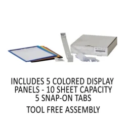 Durable VARIO Wall Reference System, 5 Panels, Letter, Asst. Borders And Panels 13 Durable VARIO Wall Reference System, 5 Panels, Letter, Asst. Borders And Panels -office furniture sale 7064a8c111f848488a79b863b695ce0c06