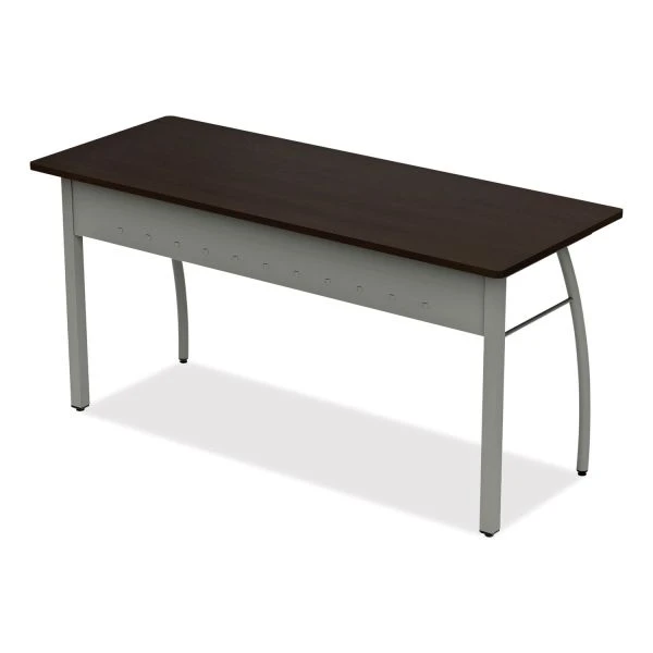 Linea Italia Trento Line Rectangular Desk, 59.13" X 23.63" X 29.5", Mocha 7 Linea Italia Trento Line Rectangular Desk, 59.13" X 23.63" X 29.5", Mocha - Image 7