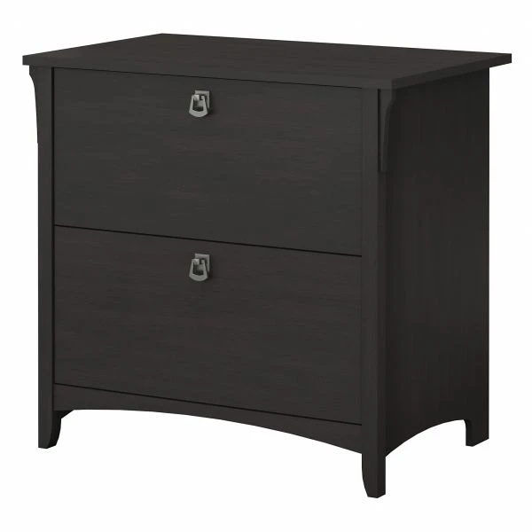 Bush Furniture Salinas 2 Drawer Lateral File Cabinet In Vintage Black 1 Bush Furniture Salinas 2 Drawer Lateral File Cabinet In Vintage Black