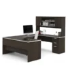 Bestar Ridgeley U-shaped Desk In Dark Chocolate