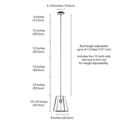 Rhom 8" Wide Open-Framed Pendant In Polished Nickel/No Shade -office furniture sale 710afd7ed4647d80b63b2223fd9e4bdc21