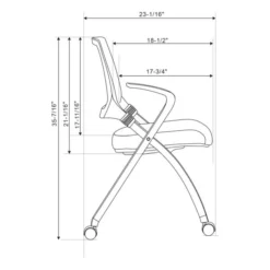 WorkPro AnyPlace Folding Nesting Chairs, Black, Pack Of 2 Chairs -office furniture sale 719afe68b32c4f2b077b10e4499bcfc531