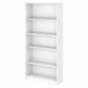 Bush Furniture Cabot Tall 5 Shelf Bookcase In White