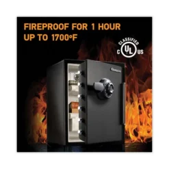Sentry Safe Fire-Safe With Combination Access, 2 Cu Ft, 18.6w X 19.3d X 23.8h, Black 5 Sentry Safe Fire-Safe With Combination Access, 2 Cu Ft, 18.6w X 19.3d X 23.8h, Black -office furniture sale 72c9621ed1b753d7984fdabaee733c70ec