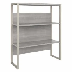 Bush Business Furniture Hybrid 36W Bookcase Hutch In Platinum Gray