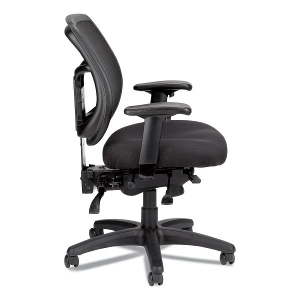 Eurotech Apollo Multi-Function Mesh Task Chair, Supports Up To 250 Lb, 18.9" To 22.4" Seat Height, Silver Seat/Back, Black Base 2 Eurotech Apollo Multi-Function Mesh Task Chair, Supports Up To 250 Lb, 18.9" To 22.4" Seat Height, Silver Seat/Back, Black Base - Image 2
