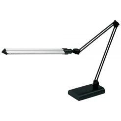 Architect Desk Lamp, Adjustable, 21-1/2"H, Black/Silver
