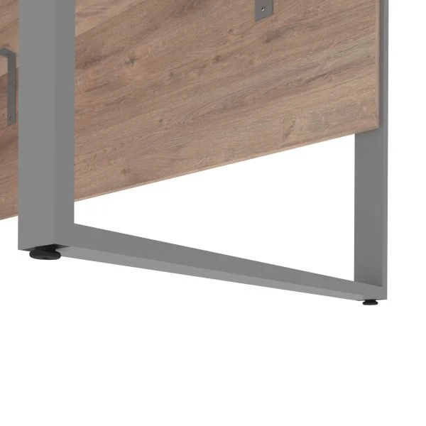 Bestar Aquarius Computer Desk - Rustic Brown & Graphite 3 Bestar Aquarius Computer Desk - Rustic Brown & Graphite - Image 3