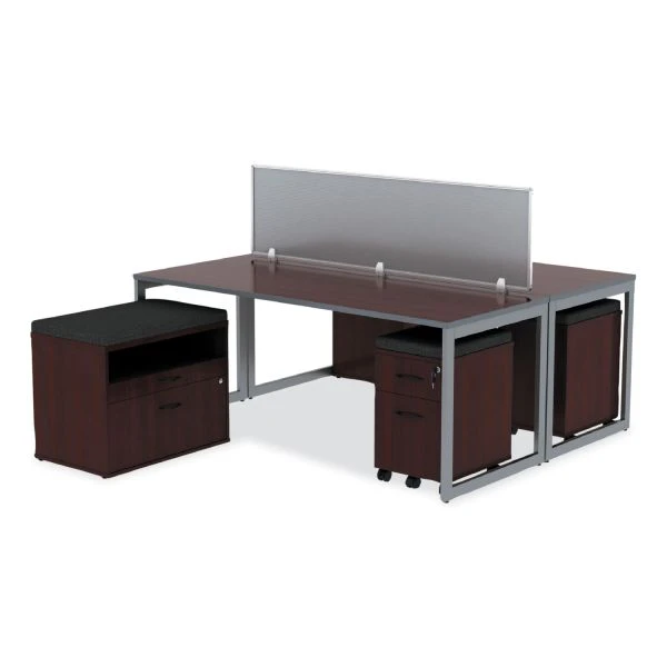 Alera Open Office Desk Series Low File Cabinet Credenza, 2-Drawer: Pencil/File,Legal/Letter,1 Shelf,Mahogany,29.5x19.13x22.88 5 Alera Open Office Desk Series Low File Cabinet Credenza, 2-Drawer: Pencil/File,Legal/Letter,1 Shelf,Mahogany,29.5x19.13x22.88 - Image 5