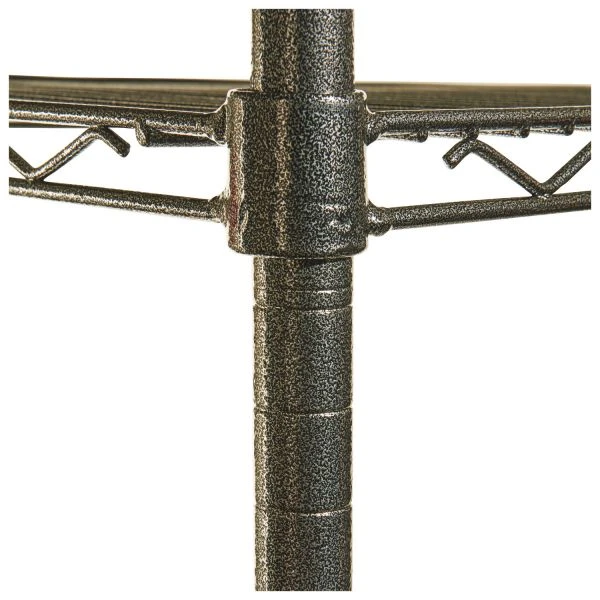 Alera Wire Shelving Starter Kit, Four-Shelf, 36w X 24d X 72h, Black Anthracite 6 Alera Wire Shelving Starter Kit, Four-Shelf, 36w X 24d X 72h, Black Anthracite - Image 6