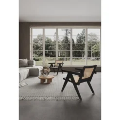 Hamlet Accent Chair In Black And Natural Cane -office furniture sale 74ee4b074bf3983eb40b8c6075f88d32d7