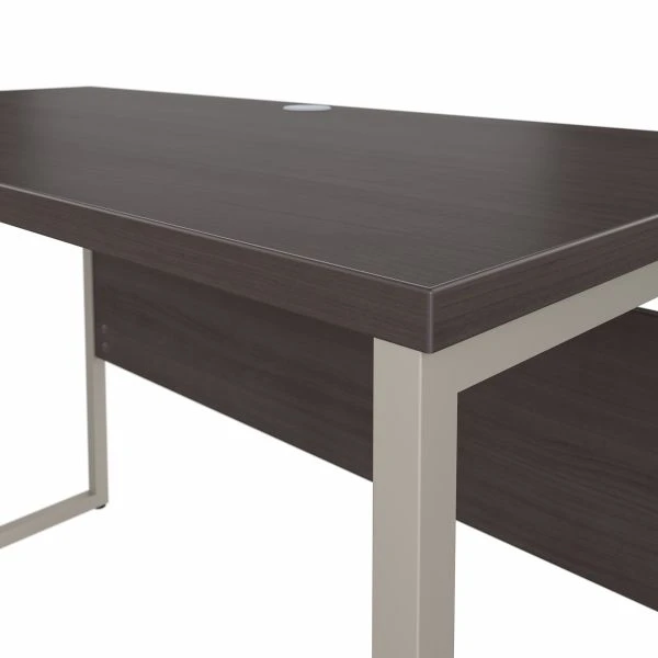 Bush Business Furniture Hybrid 48W X 24D Computer Table Desk With Metal Legs In Storm Gray 5 Bush Business Furniture Hybrid 48W X 24D Computer Table Desk With Metal Legs In Storm Gray - Image 5