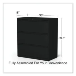 Alera Lateral File, 3 Legal/Letter/A4/A5-Size File Drawers, Black, 36" X 18.63" X 40.25" 13 Alera Lateral File, 3 Legal/Letter/A4/A5-Size File Drawers, Black, 36" X 18.63" X 40.25" -office furniture sale 750a9d384ed3d648632c64140a12dc2476