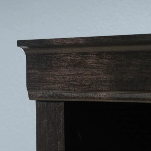 45"H 3-Shelf Bookcase, Peppered Black 2 45"H 3-Shelf Bookcase, Peppered Black - Image 2