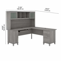 Bush Furniture Somerset 72W L Shaped Desk With Hutch In Platinum Gray 13 Bush Furniture Somerset 72W L Shaped Desk With Hutch In Platinum Gray -office furniture sale 7609f3178b837f32b7077399d90d441ebb