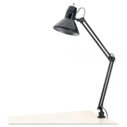 Alera Architect Lamp, Adjustable, Clamp-on, 6.75w X 20d X 28h, Black