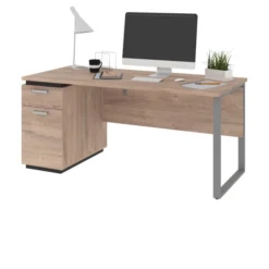 Bestar Aquarius Computer Desk - Rustic Brown & Graphite 11 Bestar Aquarius Computer Desk - Rustic Brown & Graphite -office furniture sale 7694ed59483fa11c80292d2aa08729b81e