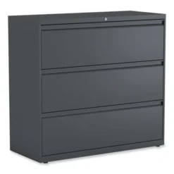 Alera Lateral File, 3 Legal/Letter/A4/A5-Size File Drawers, Charcoal, 42" X 18.63" X 40.25"