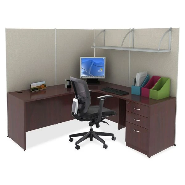 Lorell Essentials Bowfront Desk Shell 3 Lorell Essentials Bowfront Desk Shell - Image 3