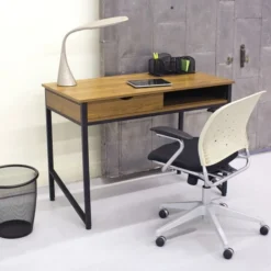 Safco Single Drawer Office Desk, 43 1/4 X 21 5/8 X 30 3/4, Natural/Black 8 Safco Single Drawer Office Desk, 43 1/4 X 21 5/8 X 30 3/4, Natural/Black -office furniture sale 77949d27f967cff68be1d7cd74d7d3f14c