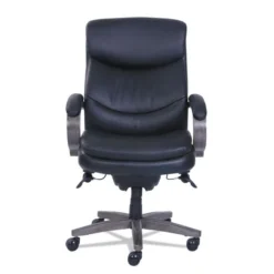 La-Z-Boy Woodbury High-Back Executive Chair, Supports Up To 300 Lb, 20.25" To 23.25" Seat Height, Black Seat/Back, Weathered Gray Base -office furniture sale 77c516666d6c3632924ac79cefc90cbf53