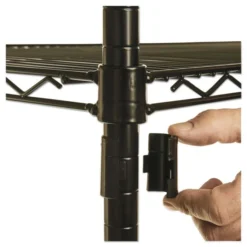 Alera NSF Certified Industrial Four-Shelf Wire Shelving Kit, 36w X 18d X 72h, Black 16 Alera NSF Certified Industrial Four-Shelf Wire Shelving Kit, 36w X 18d X 72h, Black -office furniture sale 77df67457936e45afc6c76fac432a95138 2