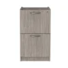 Alera Valencia Series Full Pedestal File, Left Or Right, 2 Legal/Letter-Size File Drawers, Gray, 15.63" X 20.5" X 28.5"