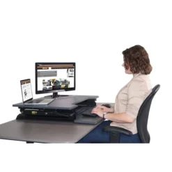 Victor High Rise Height Adjustable Standing Desk With Keyboard Tray, Black, 31" Wide 9 Victor High Rise Height Adjustable Standing Desk With Keyboard Tray, Black, 31" Wide -office furniture sale 786cea318db44791fe676db058d7391e91