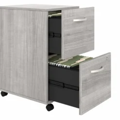 Bush Business Furniture Hybrid 2 Drawer Mobile File Cabinet In Platinum Gray - Assembled -office furniture sale 7873dc2d3a4b5d8e9da6ab9bd51fabb080