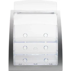 Deflecto 3-Tier Literature Holder, Leaflet Size, 11.25w X 6.94d X 13.31h, Silver 14 Deflecto 3-Tier Literature Holder, Leaflet Size, 11.25w X 6.94d X 13.31h, Silver -office furniture sale 78bd329fb92eb79af3427ea161bbfb4781