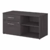 Bush Business Furniture Office 500 Low Storage Cabinet With Drawers And Shelves In Storm Gray