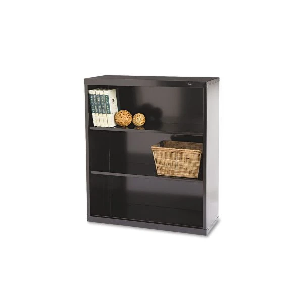 Tennsco Metal Bookcase, Three-Shelf, 34.5w X 13.5d X 40h, Black 1 Tennsco Metal Bookcase, Three-Shelf, 34.5w X 13.5d X 40h, Black